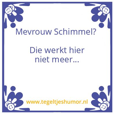 Tegeltje: Afscheid collega