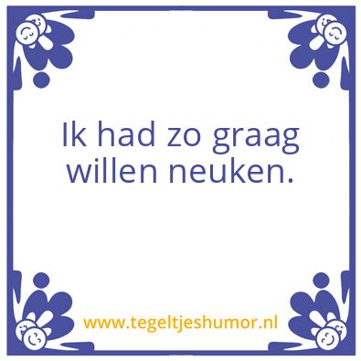 Tegeltje: Neuken