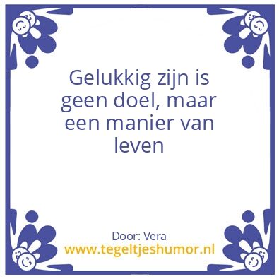 Tegeltje: Behappy