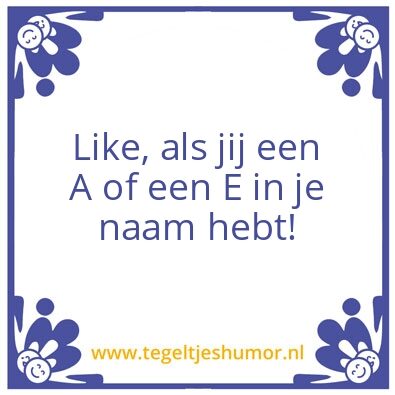 Tegeltje: Like
