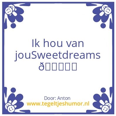 Tegeltje: Nata