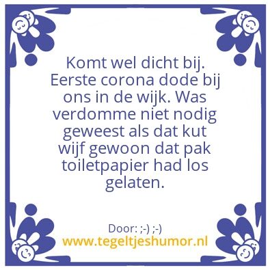 Tegeltje: Afblijven