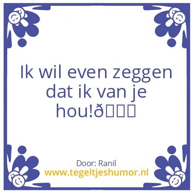 Tegeltje: Kim vergonet