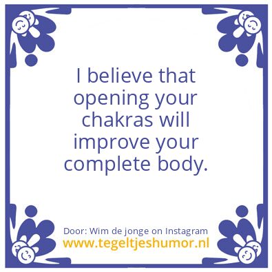 Tegeltje: Chakras