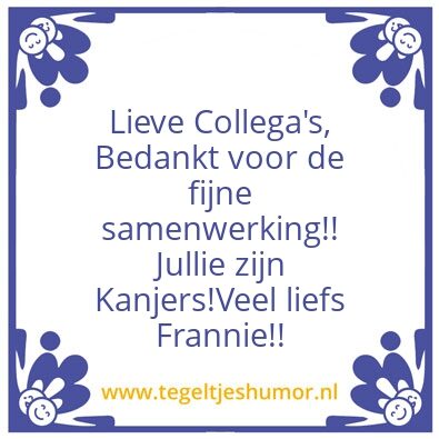 Tegeltje: Kanjers