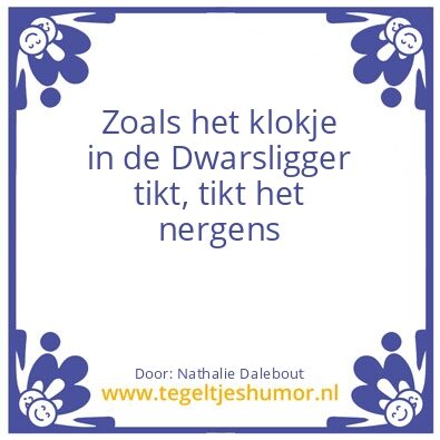 Tegeltje: Dwarstegel