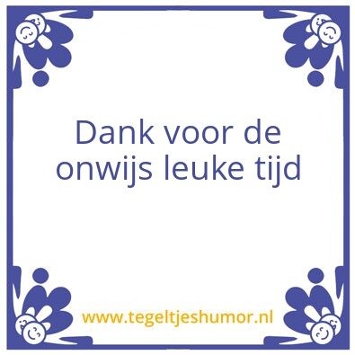 Tegeltje: Time