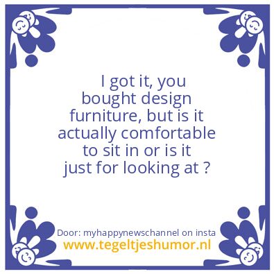 Tegeltje: design furniture