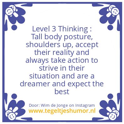 Tegeltje: Level 3 Thinking