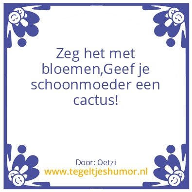 Tegeltje: bloemen