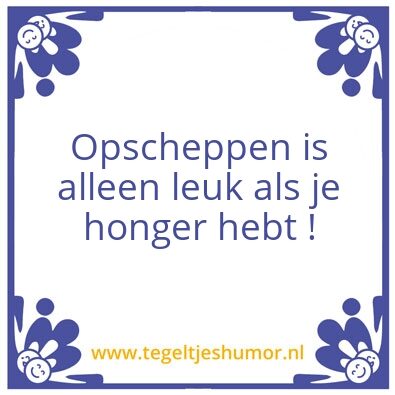 Tegeltje: honger