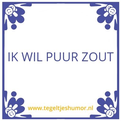 Tegeltje: barfje