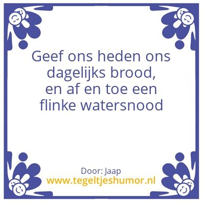 Tegeltje: dijkgraaf