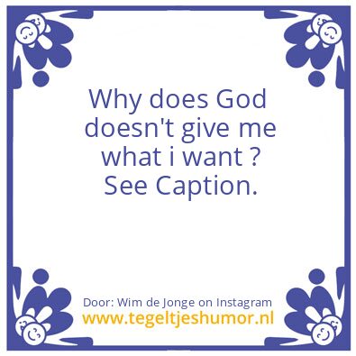 Tegeltje: A relationship with God ..