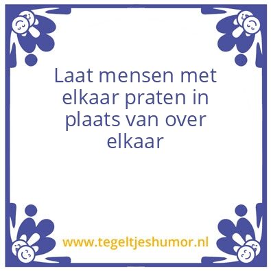 Tegeltje: zomaar