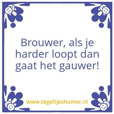 Tegeltje: Familie Brouwer