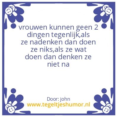 Tegeltje: vrouwen