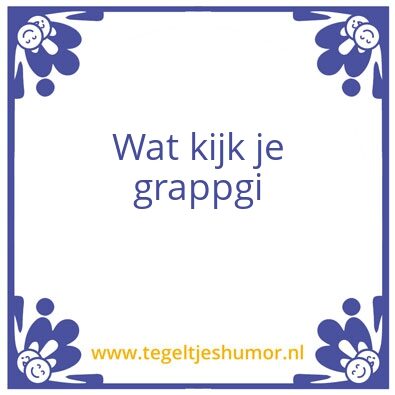 Tegeltje: jkld