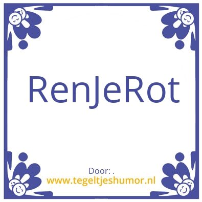 Tegeltje: .