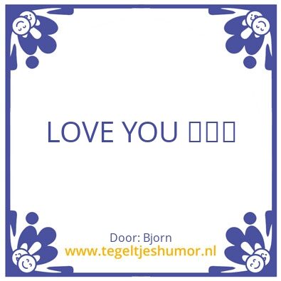 Tegeltje: Liefde