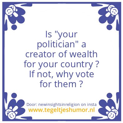 Tegeltje: “your politician”
