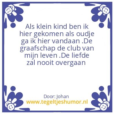Tegeltje: Mooiste club