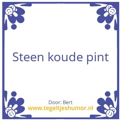 Tegeltje: Bert