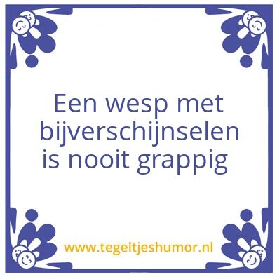 Tegeltje: Grappig