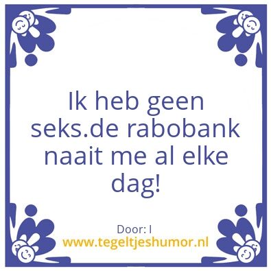 Tegeltje: Humor