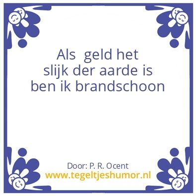 Tegeltje: schoon