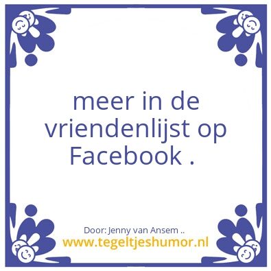 Tegeltje: Facebook ….