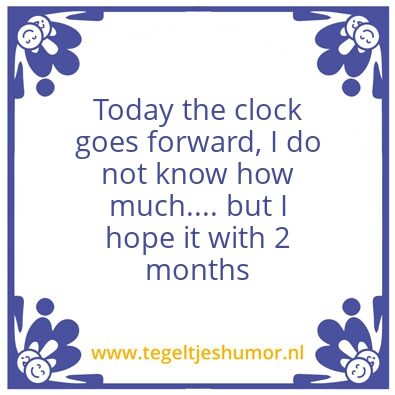 Tegeltje: Clock