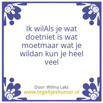 Tegeltje: Voor Margreet