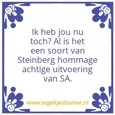 Tegeltje: Hommage