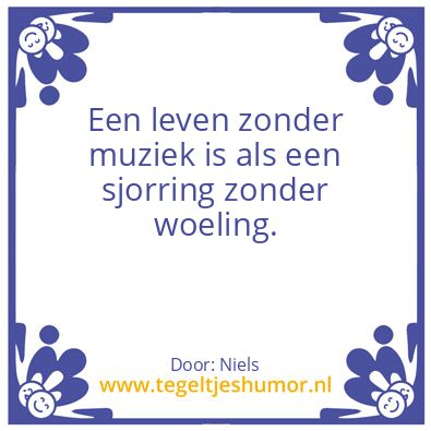 Tegeltje: sjorring