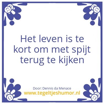 Tegeltje: Persoonlijk Levensmotto
