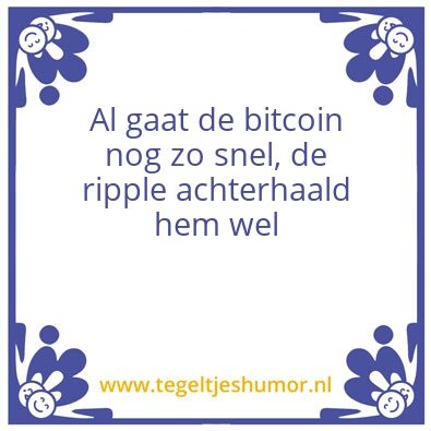 Tegeltje: Btc