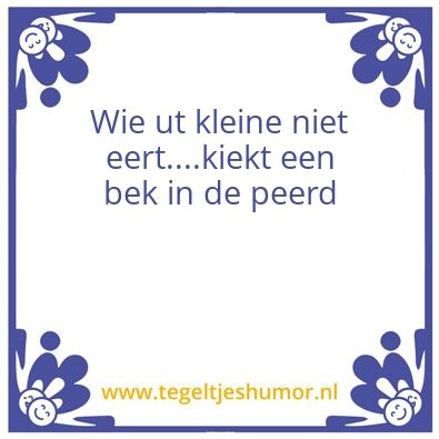 Tegeltje: Tegeltje