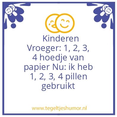Tegeltje: 1, 2, 3, 4