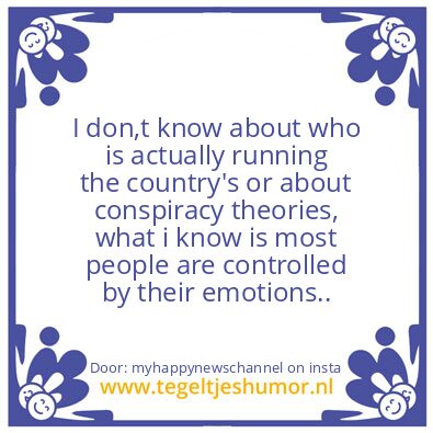 Tegeltje: What i know..