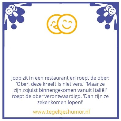 Tegeltje: Kreeft