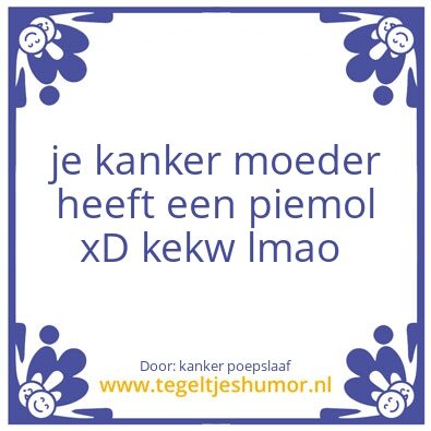 Tegeltje: kanker