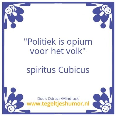 Tegeltje: #Opium