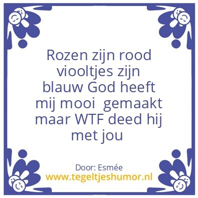 Tegeltje: gedichtje