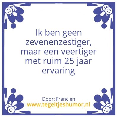 Tegeltje: Verjaardag
