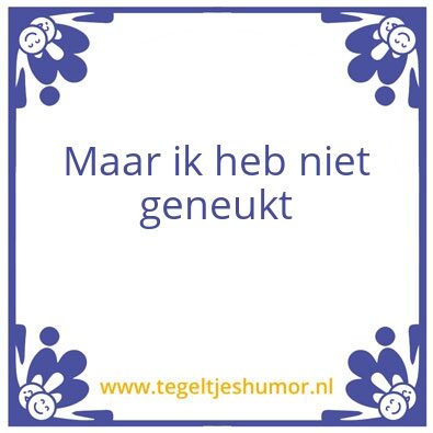 Tegeltje: Bonno