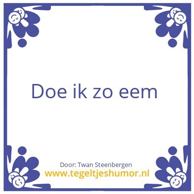 Tegeltje: Drentse werkzaamheden