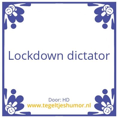 Tegeltje: Kabinet