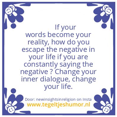 Tegeltje: Words = Reality