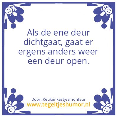 Tegeltje: Deuren